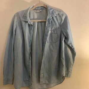 Old Navy Light Blue Denim Shirt